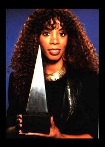 Donna Summer with award